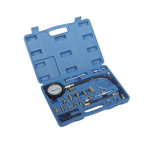 BOOMSTART 12 Stuks Oliedruktester - Motor Benzine & Diesel Drukmeter 0-35 Bar Met Adapters